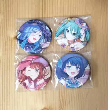 프로세카 모어모어점프 글리터 캔뱃지 그리캔 18B 4점 세트