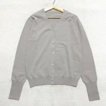 새상품급 SOEJU 소주 V넥 니트 가디건 M 라이트 그레이