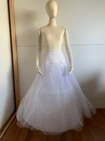 파니에 A라인용 2개 와이어 성인용 화이트 와이어 파니에