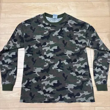 XL 사이즈 프로클럽 proclub 써멀 롱 슬리브 카모 와플 롱티 T