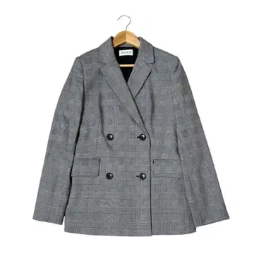 PLST 플라스테 글렌체크 더블 자켓 XS