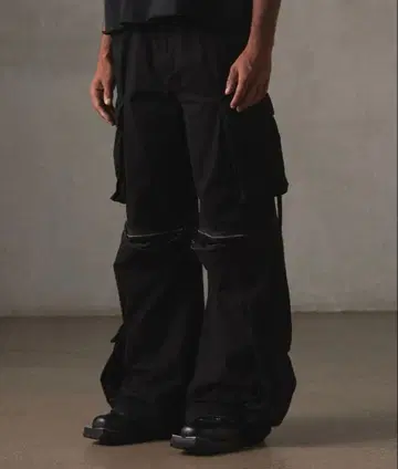 [ GRANCY ] 지퍼 디자인 카고 팬츠 L