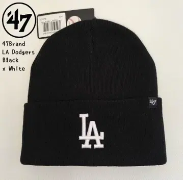 [ 새상품 ] 47브랜드 MLB LA 다저스 비니캡 ( 블랙x화이트 )