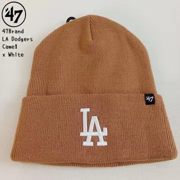 [새상품] 47브랜드 MLB LA 다저스 비니캡 (카멜x화이트)