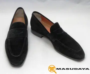 산토니 코인 로퍼 블랙 스웨이드 [새상품급]