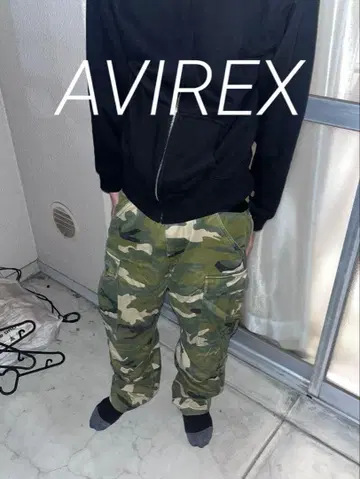 AVIREX 카모플라쥬 카고 팬츠 L 사이즈