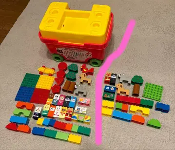 호빵맨 첫 블록 웨건 세트