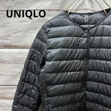 UNIQLO 2way 울트라 라이트 다운 자켓 노카라 블랙 인기