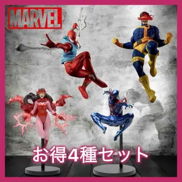 MARVEL 마블 ACT/CUT 프리미엄 피규어 4개 세트