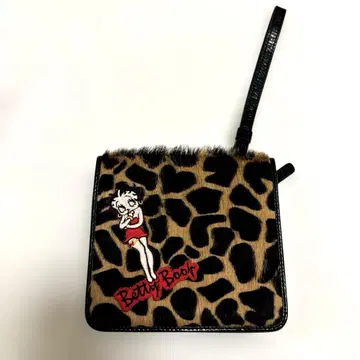 레어 Betty Boop 레오파드 무늬 백 & 지갑