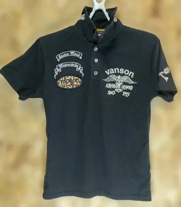 vanson 보스턴 피케 셔츠 블랙