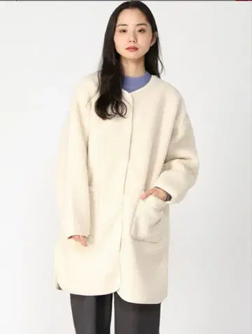 리버서블 보아 코트 Samansa Mos2 시착만 한 상품