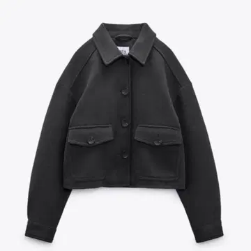 ZARA 포켓 소프트 자켓 모스그린