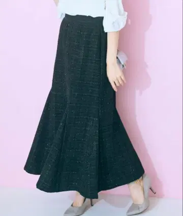 트위드 머메이드 스커트 marun