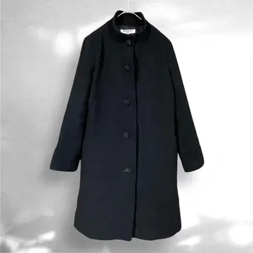 내추럴 뷰티 베이직 스탠드 카라 울 코트 새상품급 M