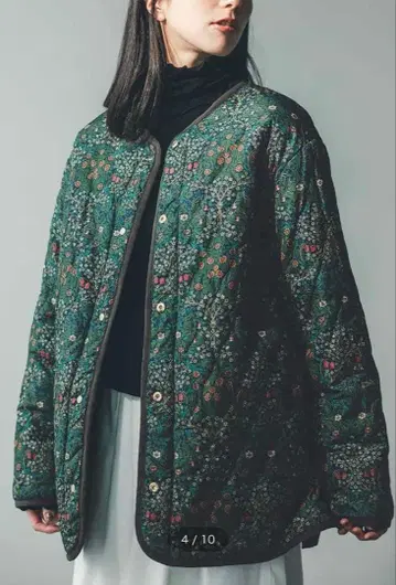 미개봉 미사용 윌리엄 모리스 퀼팅 리버서블 코트 펠리시모