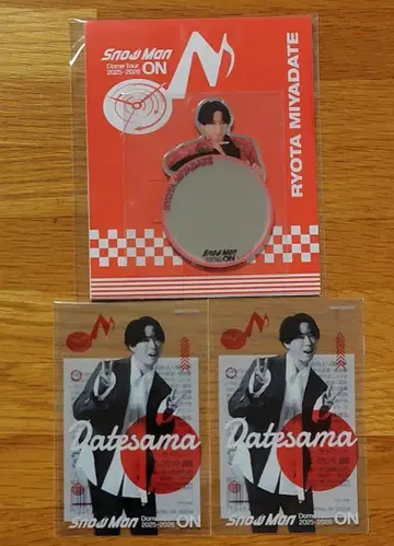 미야타테 료타 Snow Man ON 거울 스티커