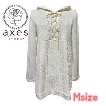 axes femme 후드 부착 M 사이즈 아이보리
