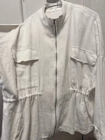 select MOCA 화이트 린넨 자켓