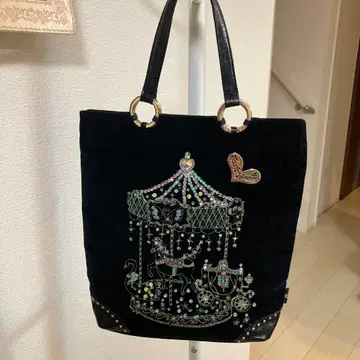 회전목마 자수 스팽글 핸드백