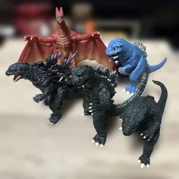 고질라 시리즈 피규어 5점