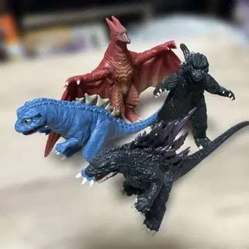 고질라 시리즈 피규어 4점