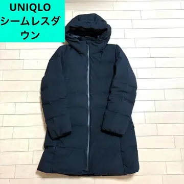 유니클로 심리스 다운 숏코트 다운 400727