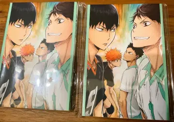 Happy 복권 하이큐 G상 엽서북 아오바죠사이 오이카와 2점