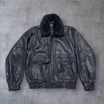 F-1 라무 가죽 자켓 플라이트 자켓 짧은 기장 보아 소가죽 한국 L