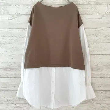 그린 라벨 릴랙싱 도킹 블라우스 [ F ] 이소재 내추럴