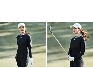 아디다스 adidas 골프 (XS) 겨울 속기모 여성용 모크넥 상의