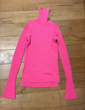 나곤스탠스 / 리브 니트 핑크