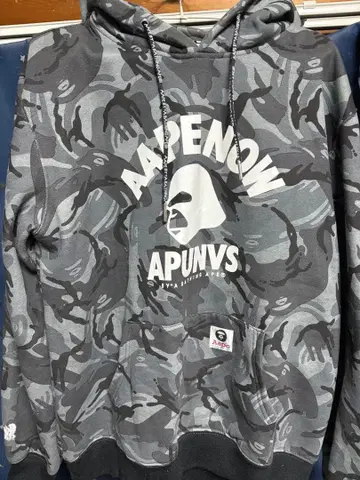 Aape 카모플라쥬 후드티 XL