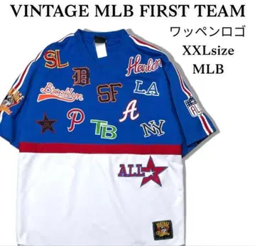 MLB 게임 셔츠 와펜 로고 베이스볼 hiphop 00s