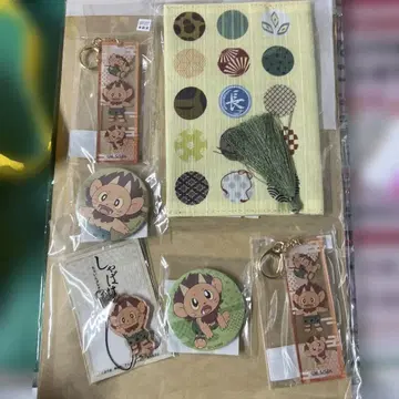 샤바케 북커버 참 캔뱃지 굿즈 세트