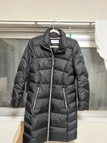 캘빈 클라인 블랙 롱 다운 자켓 XS 사이즈