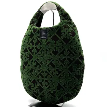 컨디션 최상 미나 페르호넨 카레이도스코프 에그백 핸드백 그린 만화경