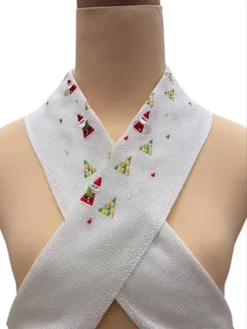 (17) 산타클로스 자수 장식용 깃 일본제