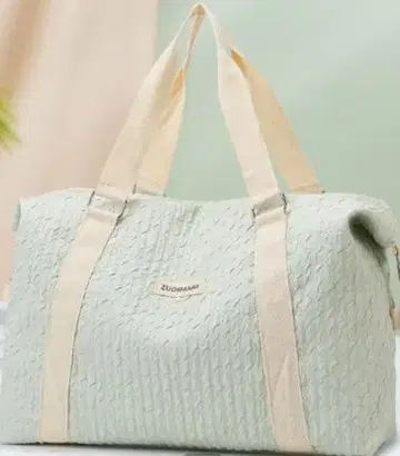 민트 그린 토트백