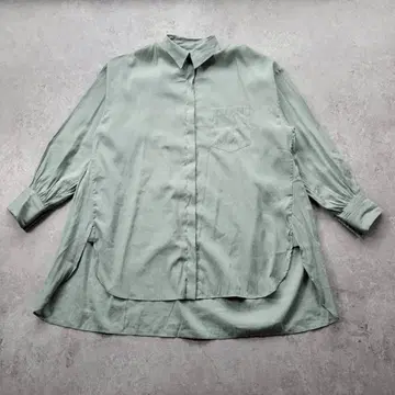 [새상품급] ROPE 로페 롱 셔츠 블라우스 36 민트
