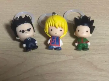 HUNTER x HUNTER 레오리오 크라피카 곤 키링 3종 세트