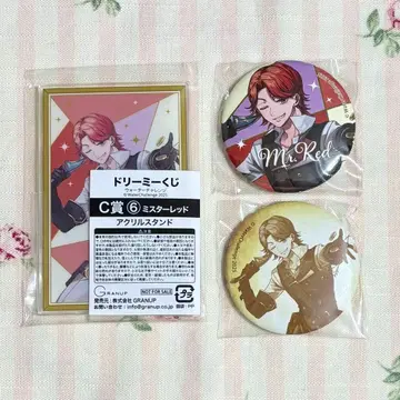 드리미 복권 워터 챌린지 미스터 레드 아크릴 스탠드 캔뱃지