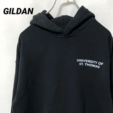 N-6072 GILDAN 미국 빈티지 의류 칼리지 로고 후드 맨투맨 M