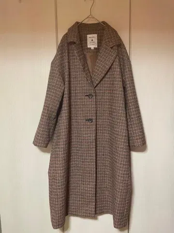 niko and - /체스터 코트/사이즈 3/폴리에스테르/BRW/체크/