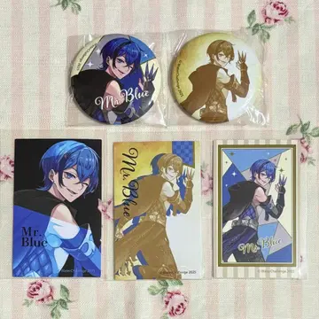 드리미 복권 워터 챌린지 미스터 블루 캔뱃지 미니 브로마이드