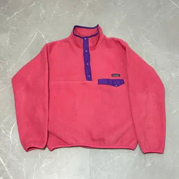 patagonia 90s 신틸라 스냅T 연어 핑크 USA제 S