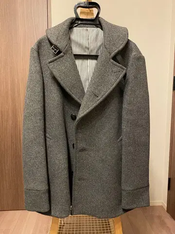 정장 셀렉트 울 피코트 그레이