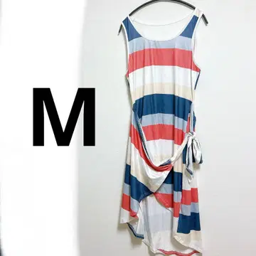 스트라이프 슬리브리스 원피스 [ M ] 여성용