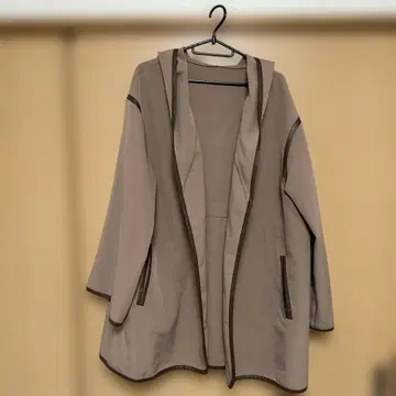 INGNI 베이지 후드 부착 롱 코트 M