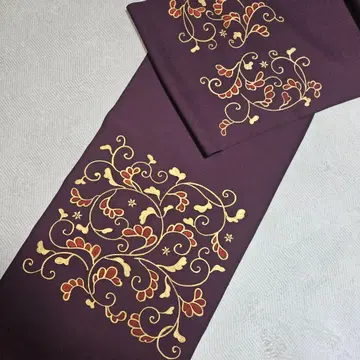 시오제 나고야 오비 고센 당초 수염색